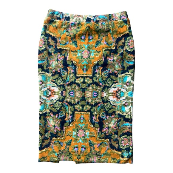 Maeve Anthropologie Women’s Pull On Tapestry Style Stretch Pencil Skirt, Small - Picture 2 of 11